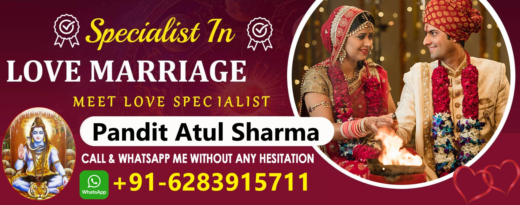 Pandit Atul Sharma +91-6283915711